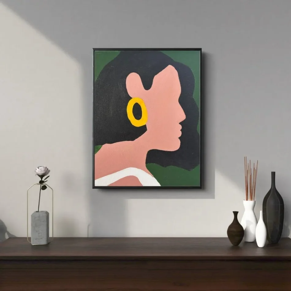 Girl with gold earring